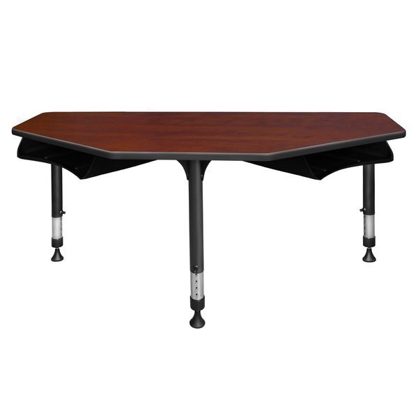 Classroom Desk, 24 D, 60 W, 23-34 H, Cherry, Wood|Metal, REGENCY, Mfr# IP2SD2BX6024CH